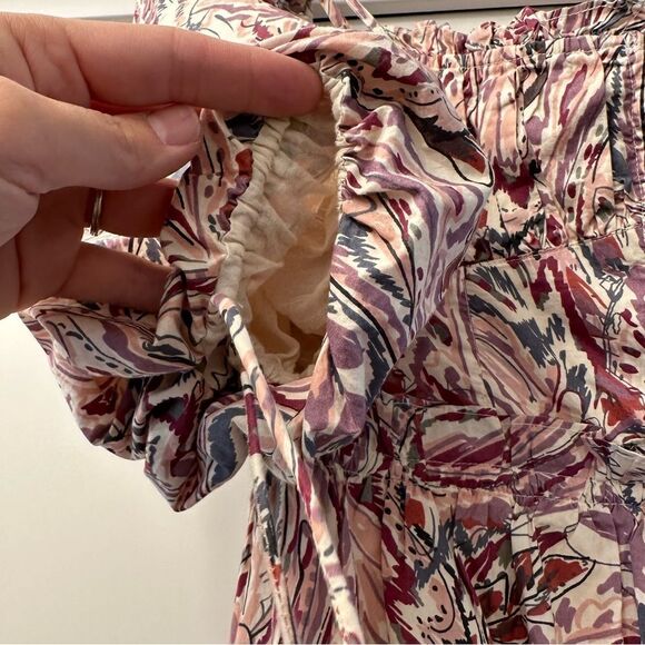 𝅺House of Harlow 1960 Teresa Purple Paisley Puff Sleeve Maxi Dress size medium - Picture 7 of 14